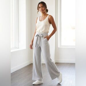 Forever 21 Light Gray Wide-Leg Pants